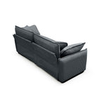 Large Deep-Seat 2-Seat Corduroy Sofa | Fashion-Retro Blend Design | Double-Layer Memory Foam Cushions | Removable Armrests + 4 Throw Pillows | Cloud-Like Comfort | Living Room, Bedroom, Flat | Beige/Tan/Green/Gray