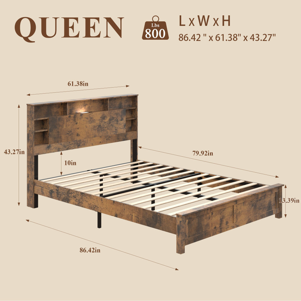 Wood Platform Bed