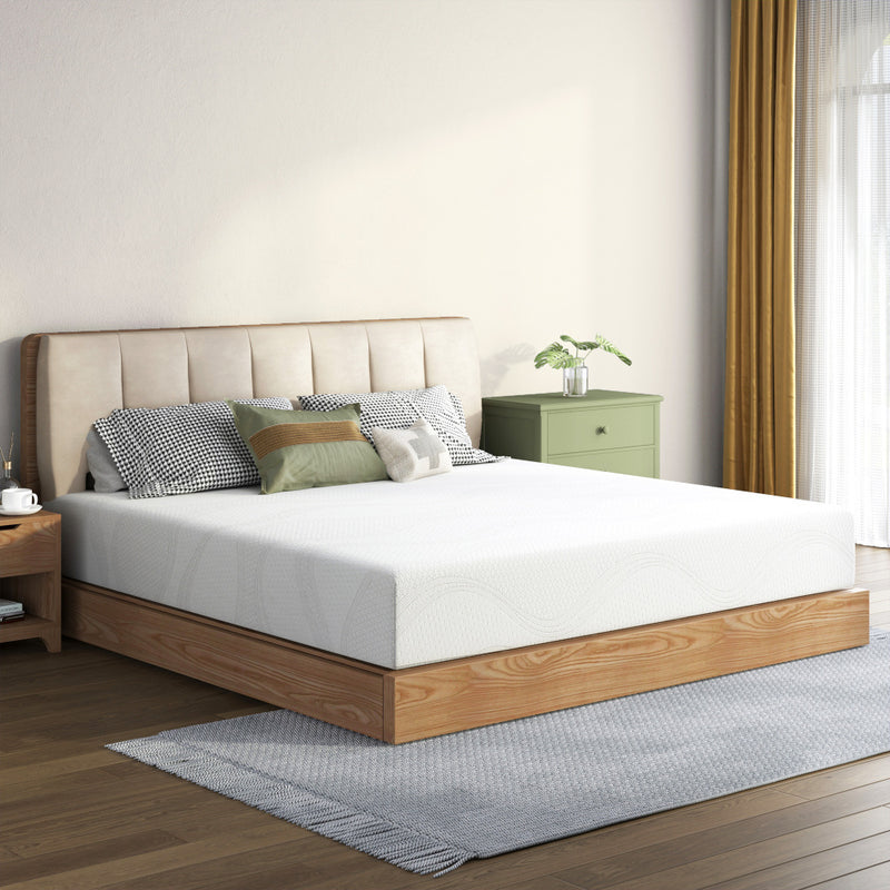 Twin/Full/Queen/King | 12" Memory Foam Mattress | Cooling Green Tea Gel | Dual-Layer High-Density Foam | Removable Washable Cover | CertiPUR-US Certified | Bedroom, Guest Room, Dorm | White