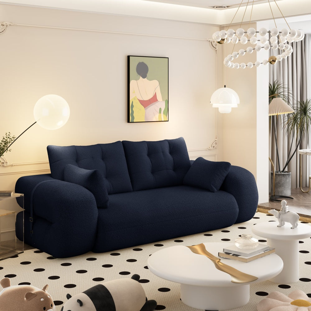 78.7" 3-in-1 Foldable Floor Sofa Bed