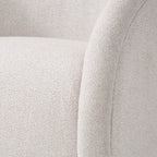 Sabbo Beige Bouclé Swivel Chair