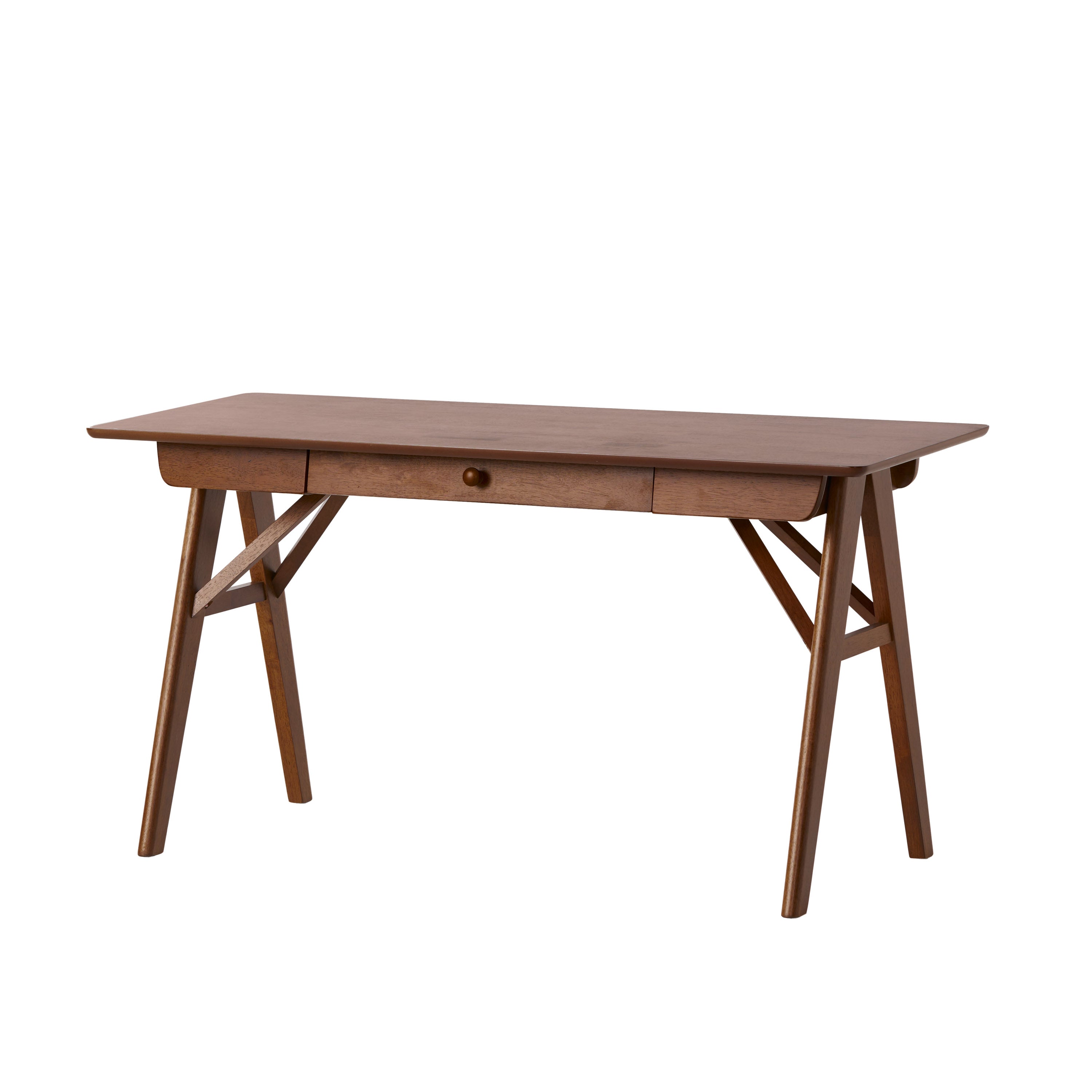 Wood Desk with Drawers