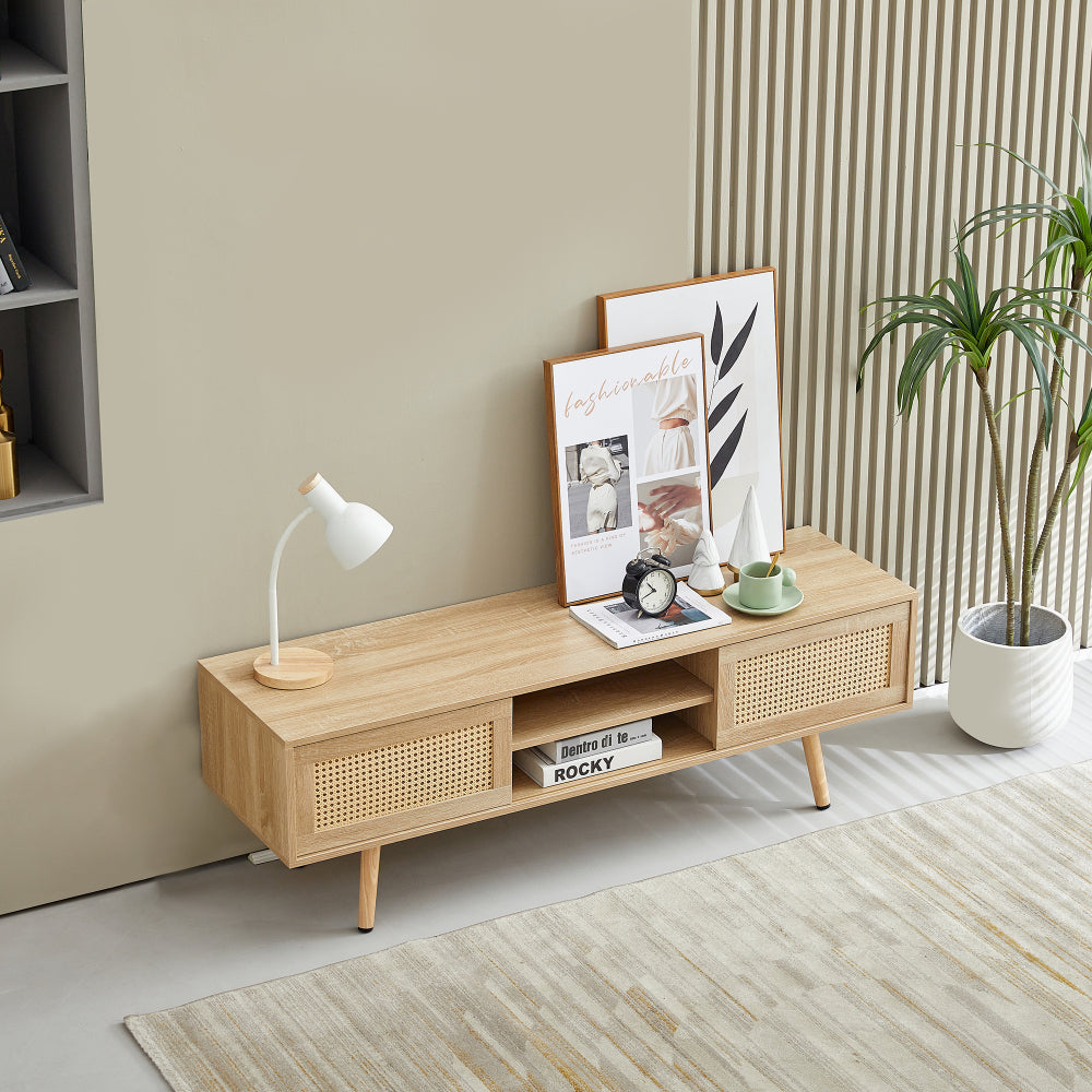 55.12" Rattan TV cabinet