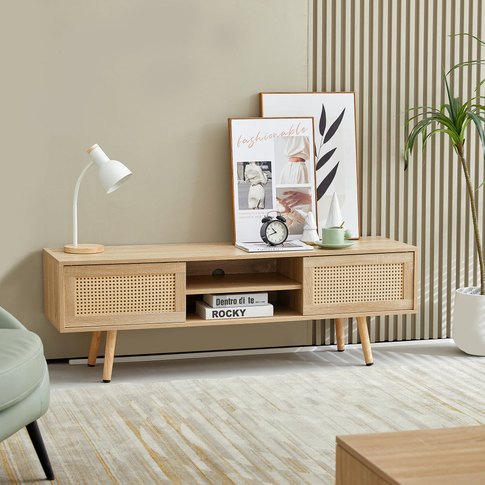 55.12" Rattan TV cabinet