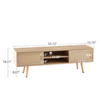 55.12" Rattan TV cabinet