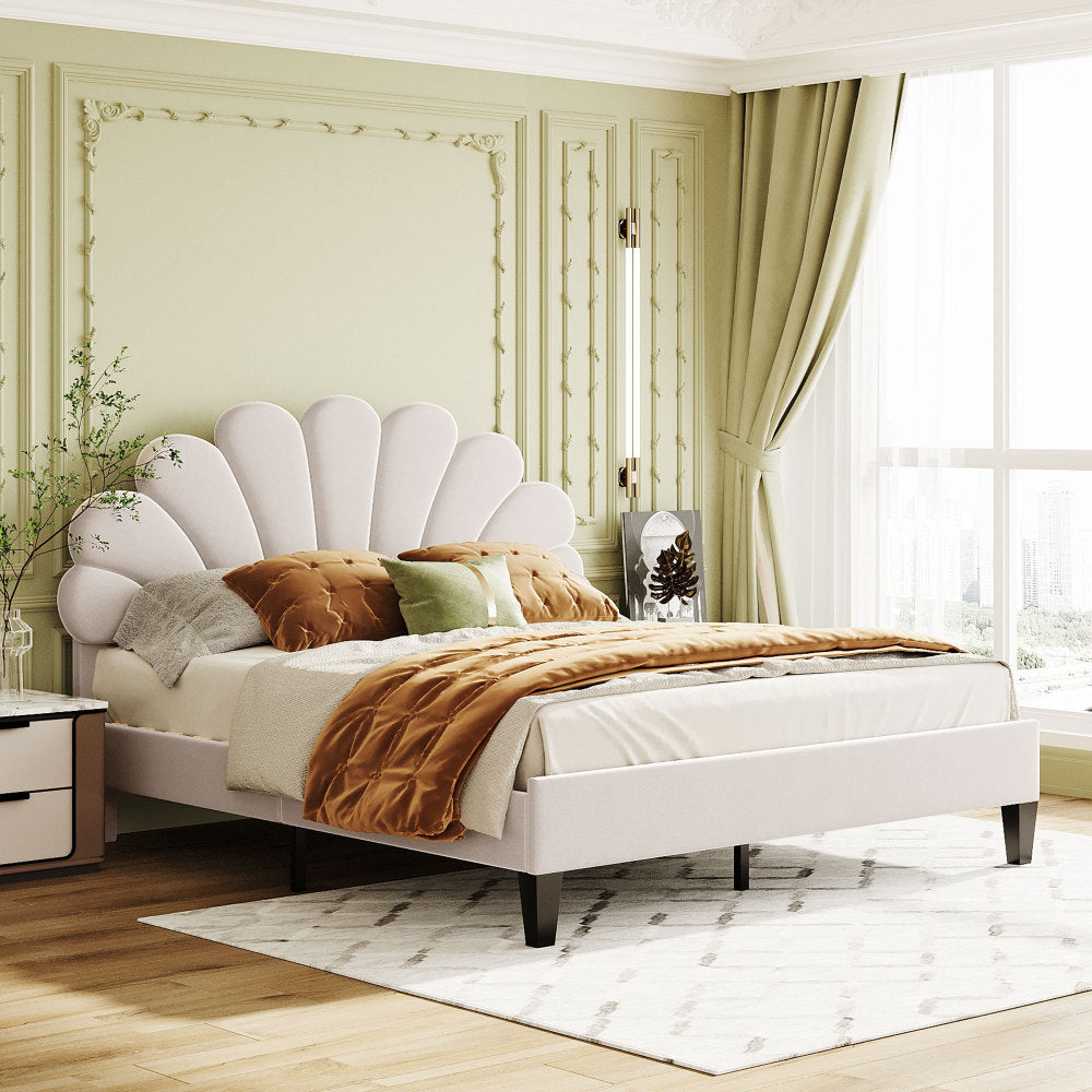 Velvet Platform Bed