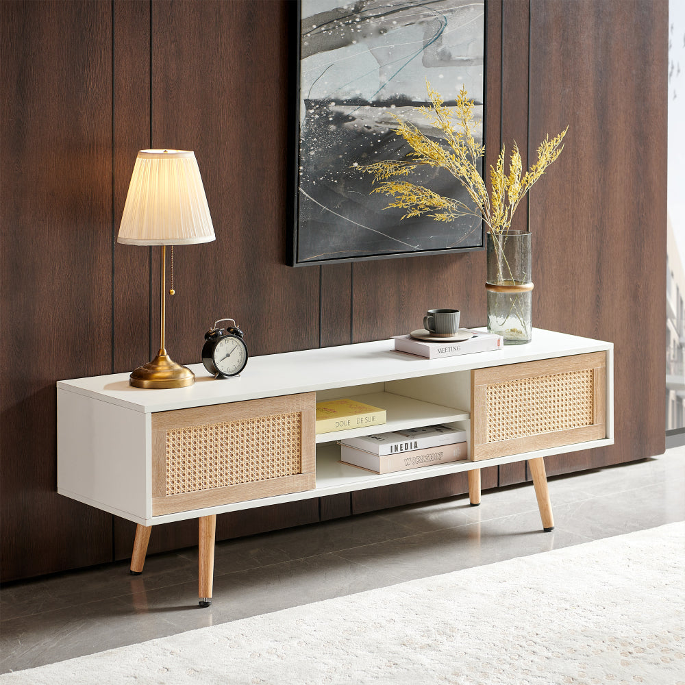 55.12" Rattan TV cabinet