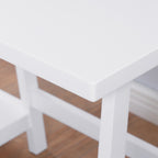 Contemporary Wood Writing Desk with Storage