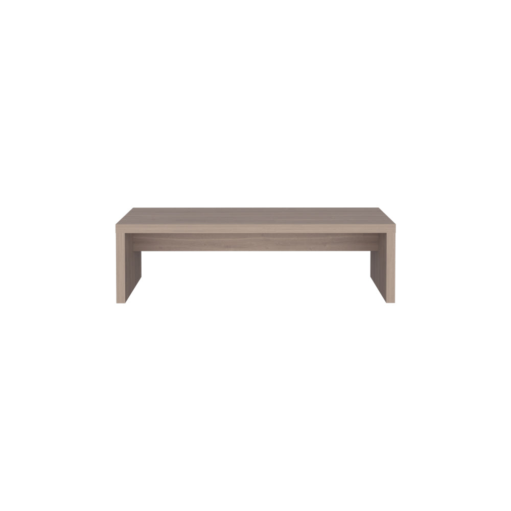19" Wide Monitor Stand Riser | 5.4" Elevated Screen Height | Non-Scratch Non-Slip Laminate | 50 lbs Capacity | 18"×10" Under-Desk Storage | 3-Minute Easy Assembly | Home Office, Desk Organizer | Light Gray