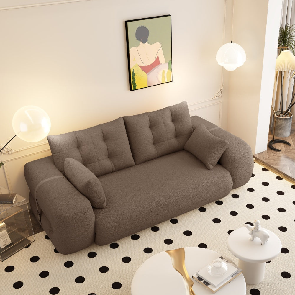 78.7" 3-in-1 Foldable Floor Sofa Bed