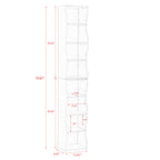 8-layer adjustable shelf ultra-thin bookshelf
