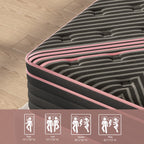 10 Inch - Queen/ King | Noir H14 Hybrid Pocket Spring Mattress