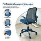 Ergonomic High-Back Mesh Office Chair | 350 lbs Capacity | Flip-Up Armrests | 10-Layer Curved Molded Foam Seat | Butterfly Upright Lock | SGS Class 3 Gas Lift | Fireproof | Home Office | Purple/Yellow/Green/Blue/Red