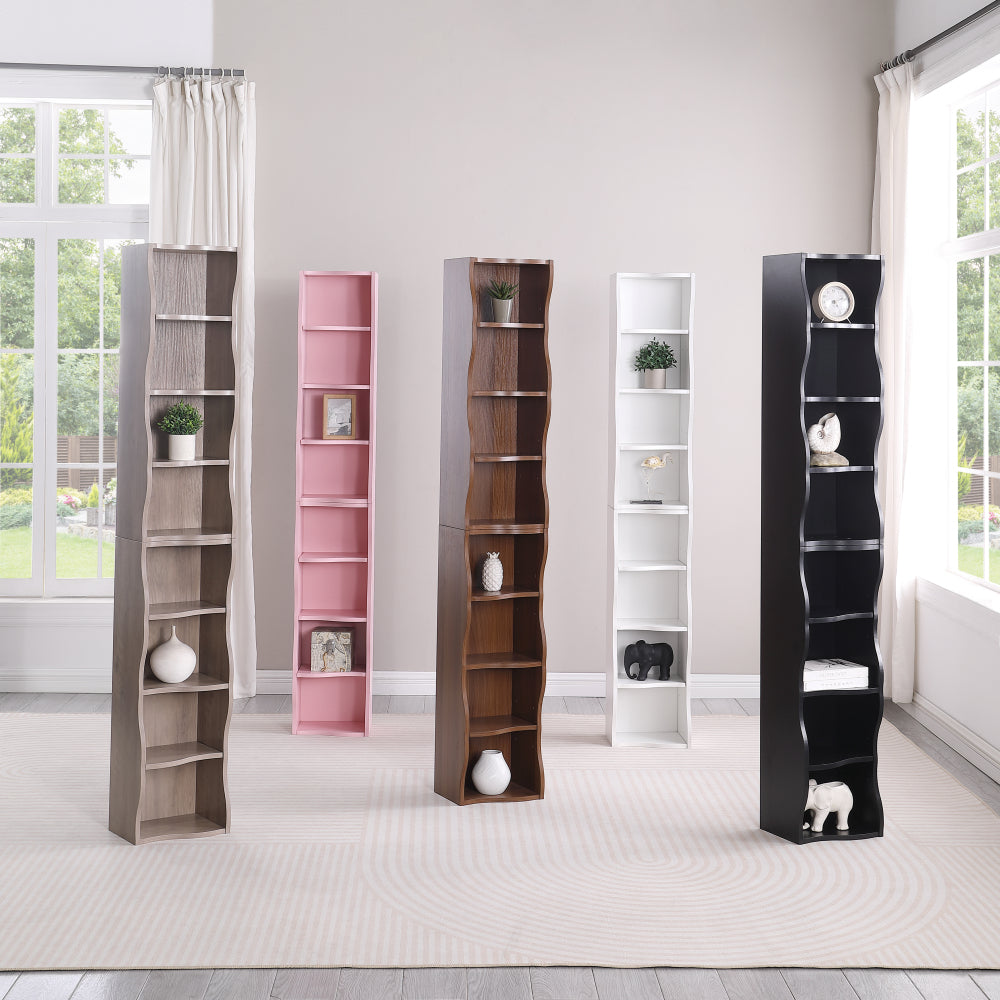 8-layer adjustable shelf ultra-thin bookshelf