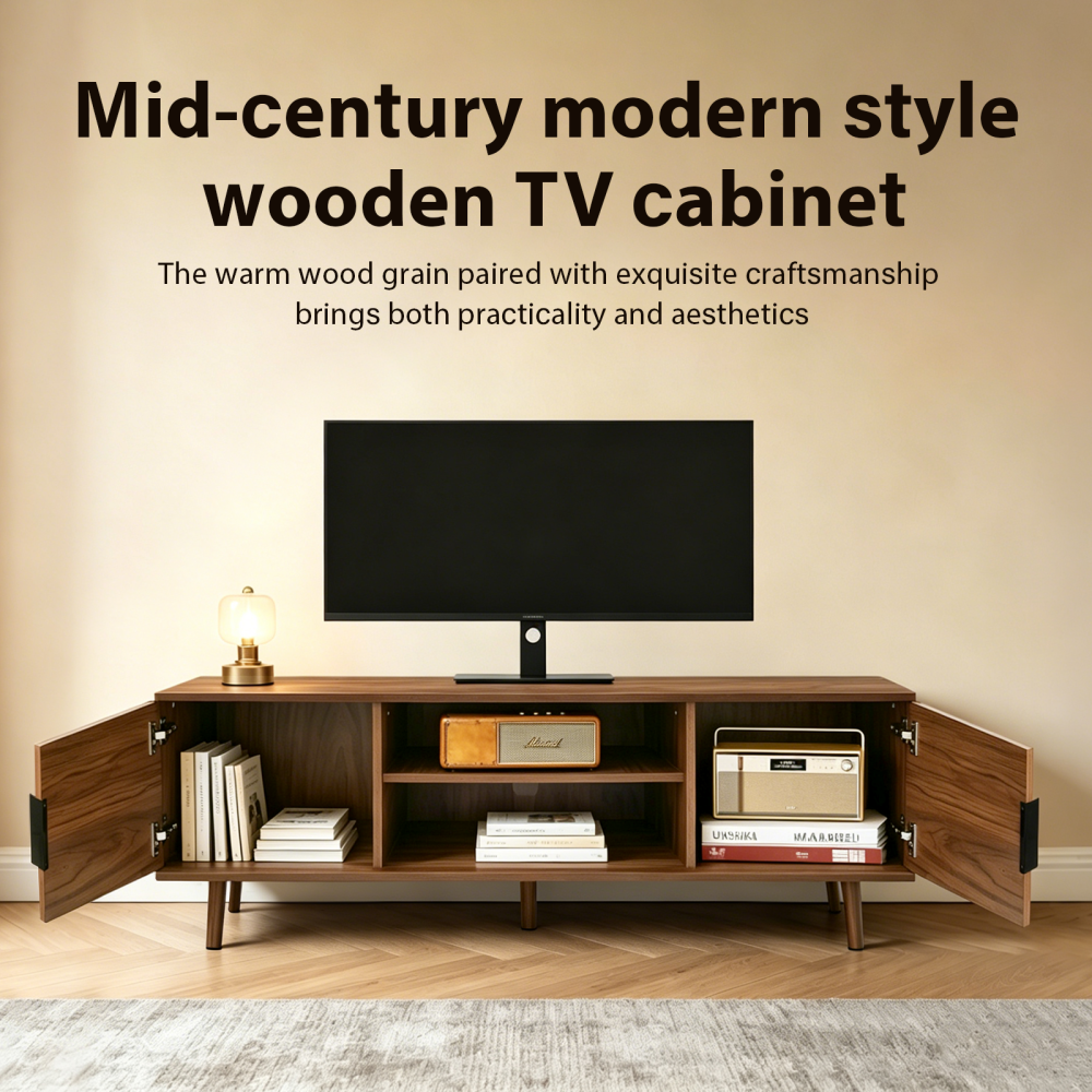 Fluted TV Stands for Living Room