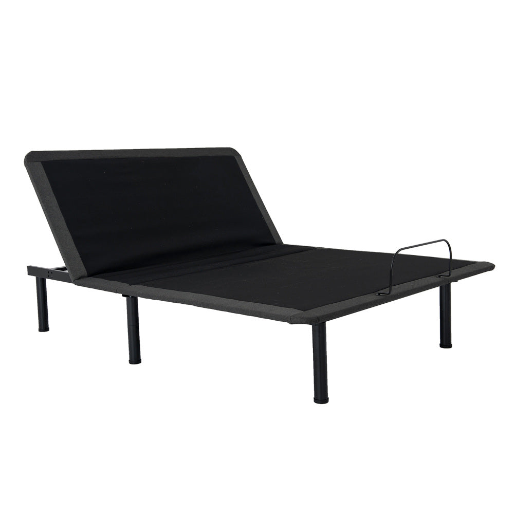 Queen Size Adjustable Bed Base with Voice Control | Wireless Remote | Built-In Speaker & Phone Charging | Zero Gravity & Anti-Snore | 750 lbs | 10-Min No-Tool Assembly | Black