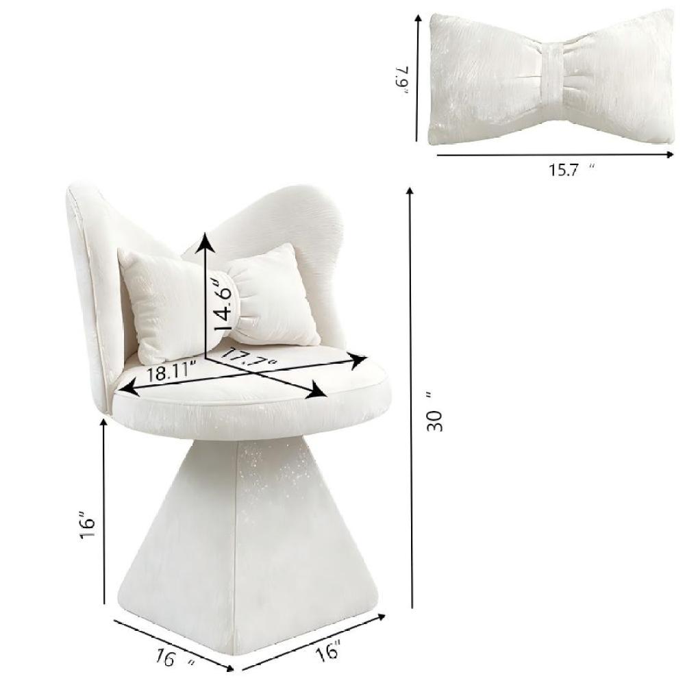 Vanity Chair with Butterfly Back