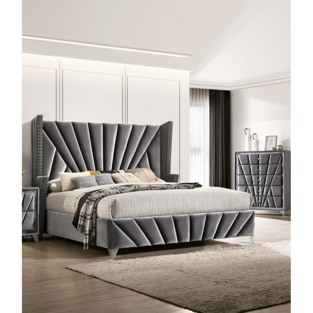 Wingback Platform Bed