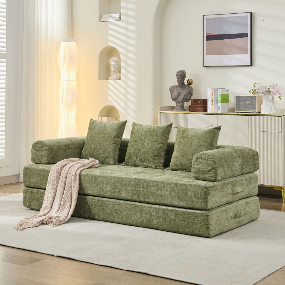 78.8" Convertible Folding Floor Sofa Bed