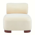 Modern Beige Polyester Accent Chair for Living