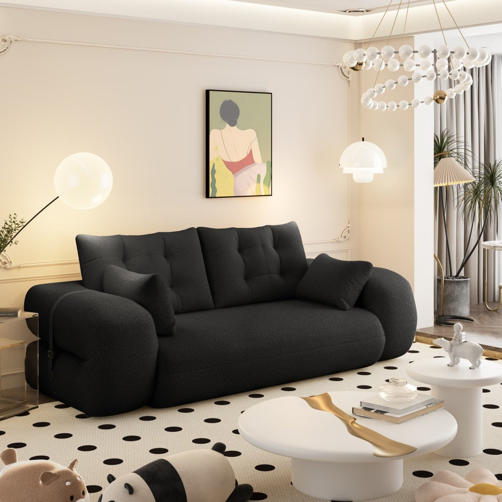 78.7" 3-in-1 Foldable Floor Sofa Bed