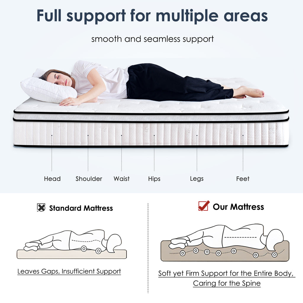Twin/Queen | Tranquil Hybrid Pocket Spring & Memory Foam Mattress