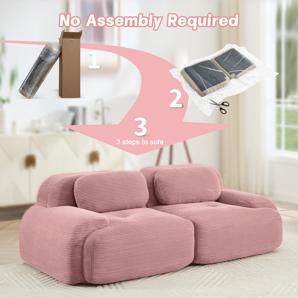 Cleo Corduroy Modular Cloud Sofa