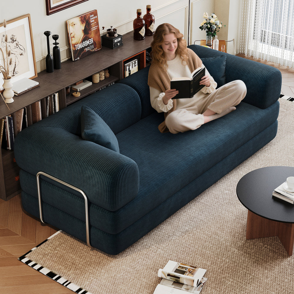 78.8" Convertible Floor Sofa Bed