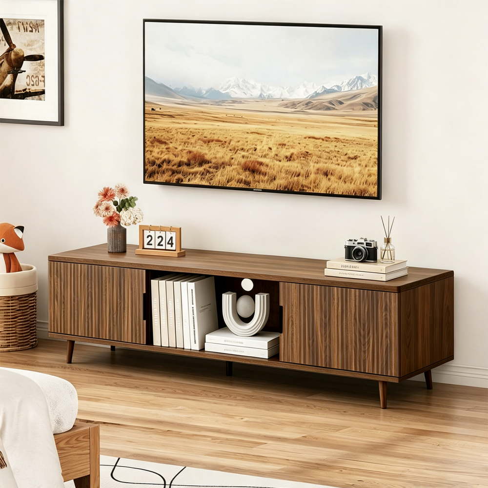 Fluted TV Stands for Living Room