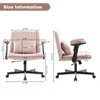 Rosie Velvet Criss-Cross Office Chair
