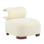 Modern Beige Polyester Accent Chair for Living