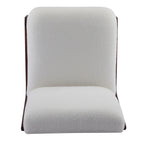 Scott Living Moda Accent Chair White with Walnut