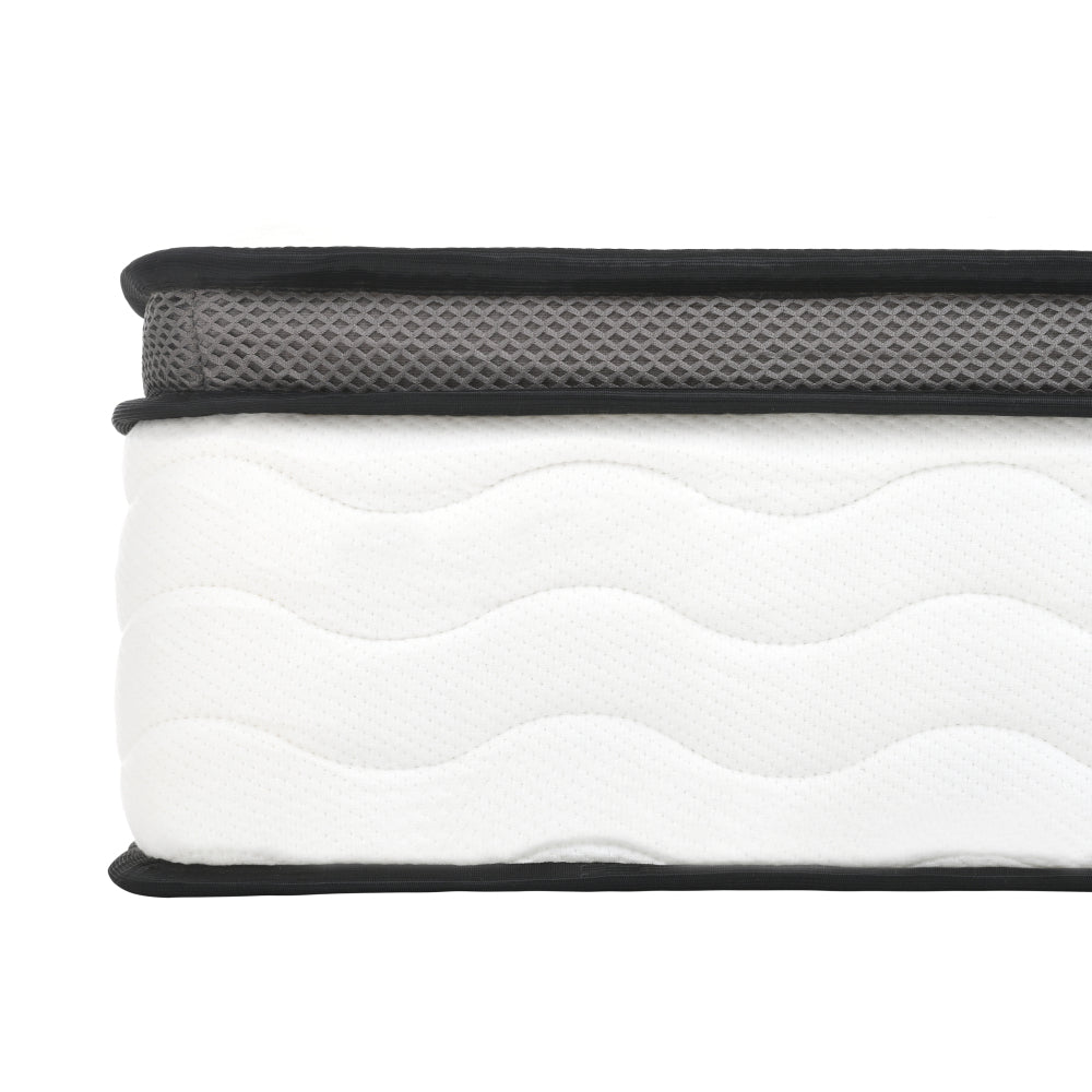 12" Full/Queen Hybrid Mattress | Individually Wrapped Pocket Coil Innerspring + Memory Foam | Bamboo Fiber Cover | Medium Firm | CertiPUR-US & OEKO-TEX Certified | Bedroom