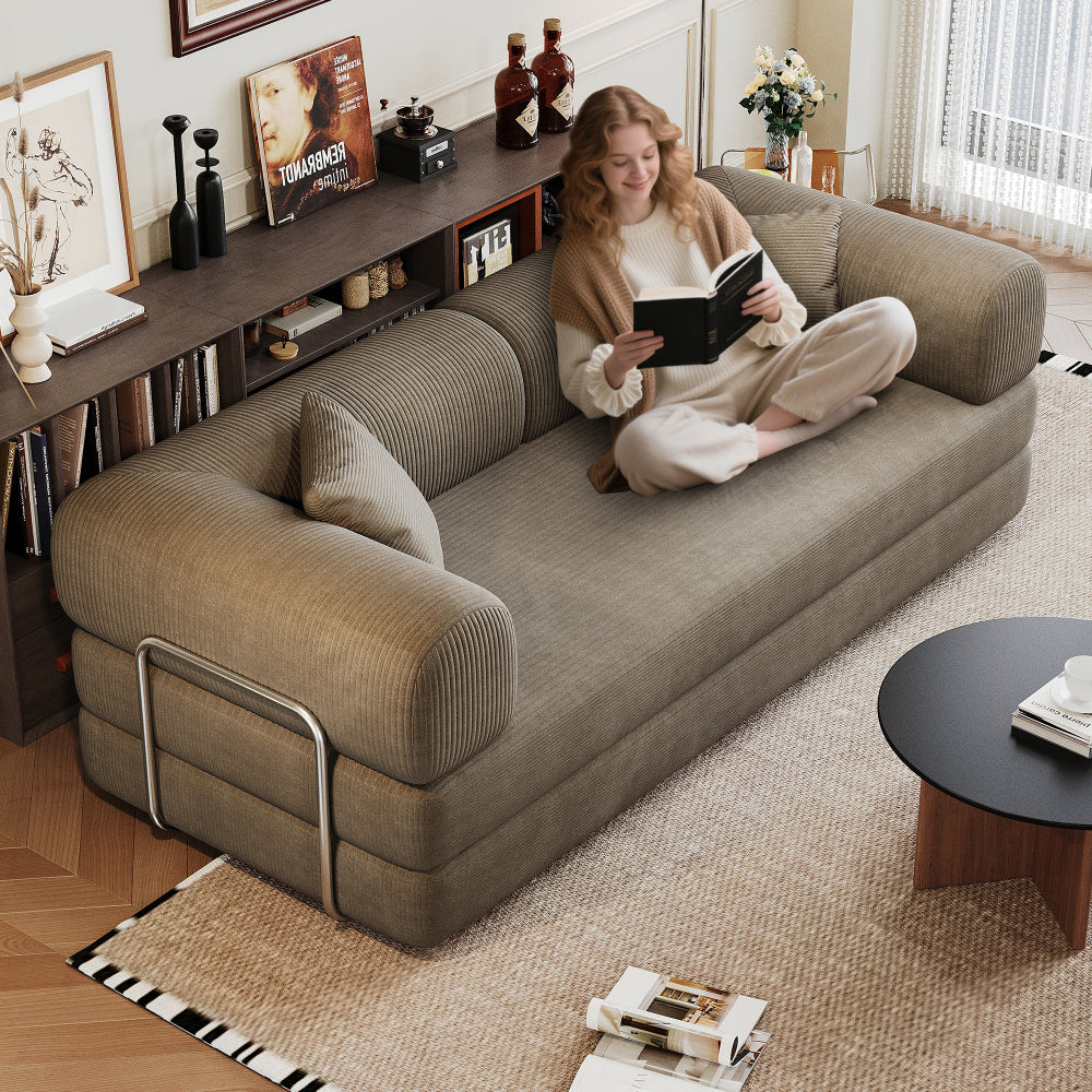 78.8" Convertible Floor Sofa Bed