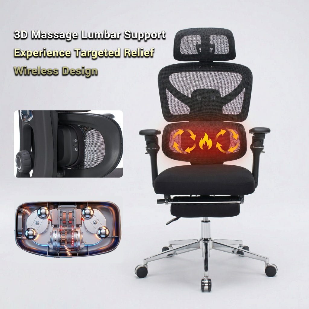Vertex Pro 6D Ergonomic Mesh Chair with Massage Lumbar
