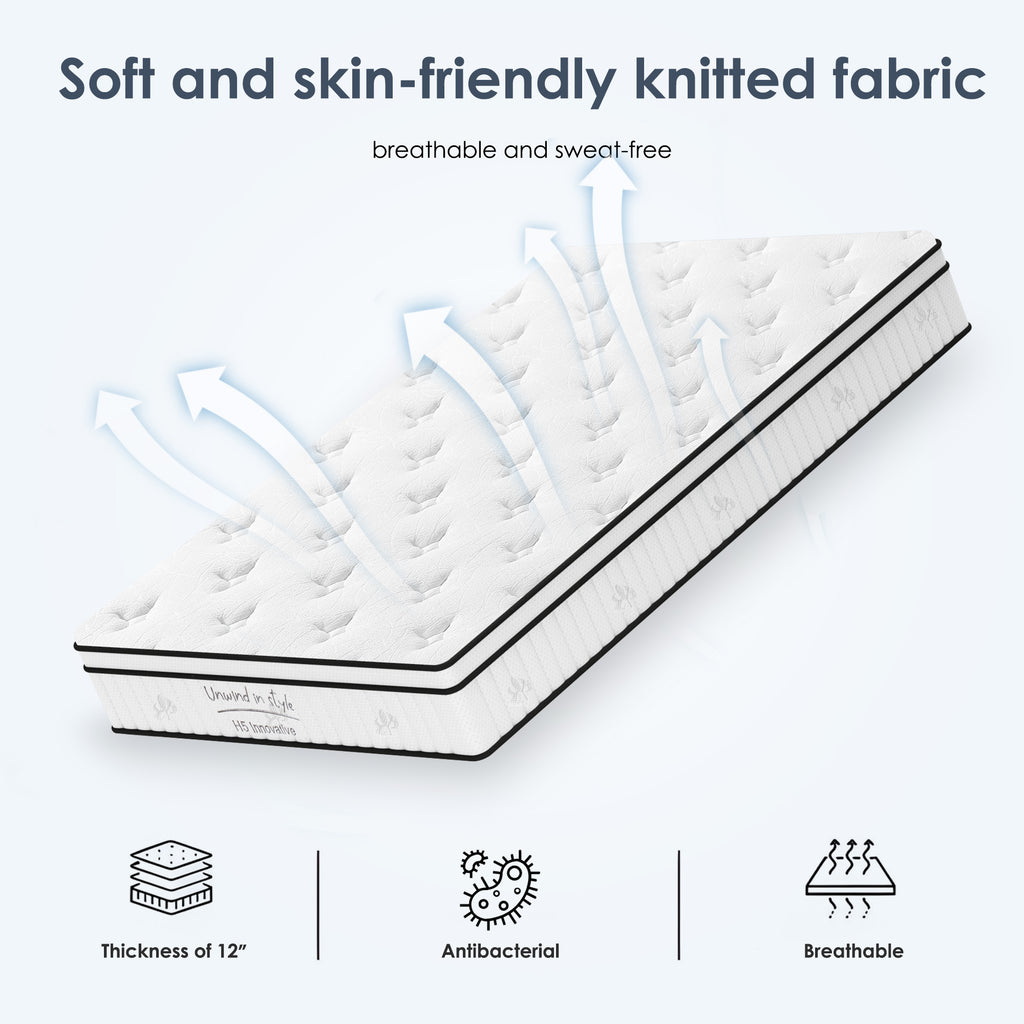 Twin/Queen | Tranquil Hybrid Pocket Spring & Memory Foam Mattress