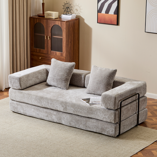 3-Seat Convertible Floor Sofa Bed