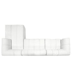 122" Modern L-Shaped Modular Sectional Sofa | 2-Piece Chaise Lounge Set | High-Resilience Fully Compressed Foam | No Internal Wood Frame | Stain & Pilling Resistant | No Assembly Required | Living Room, Bedroom, Home Office | Beige/Gray/Espresso/Oran
