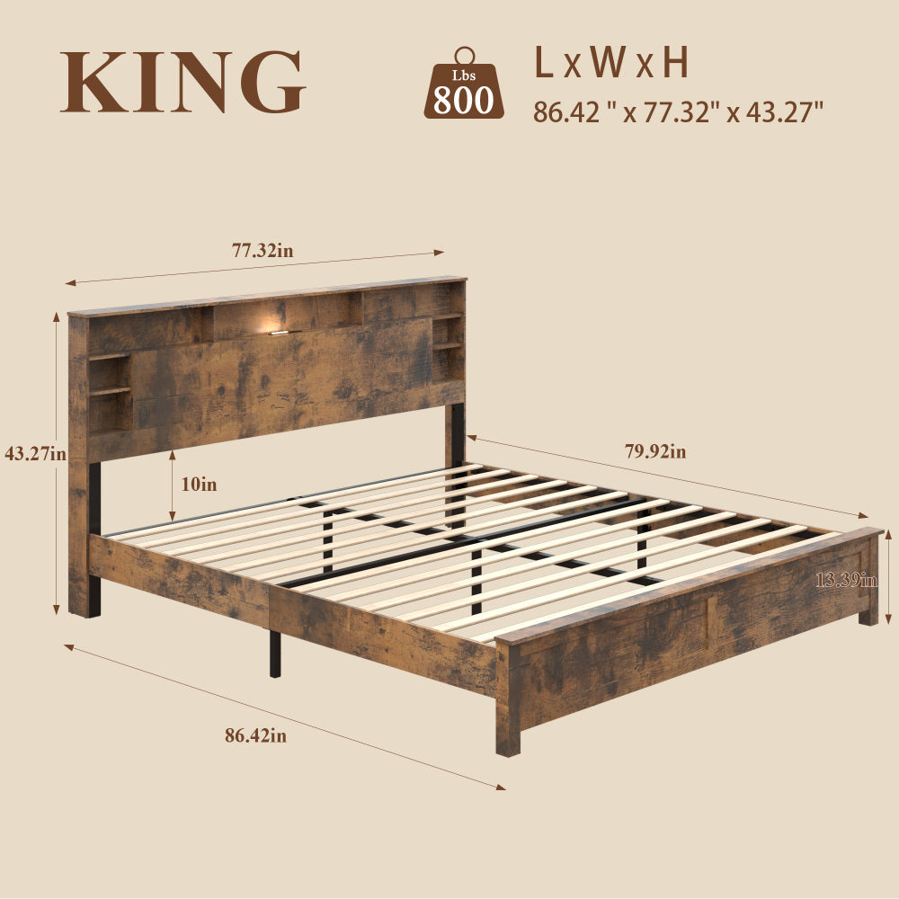 Wood Platform Bed