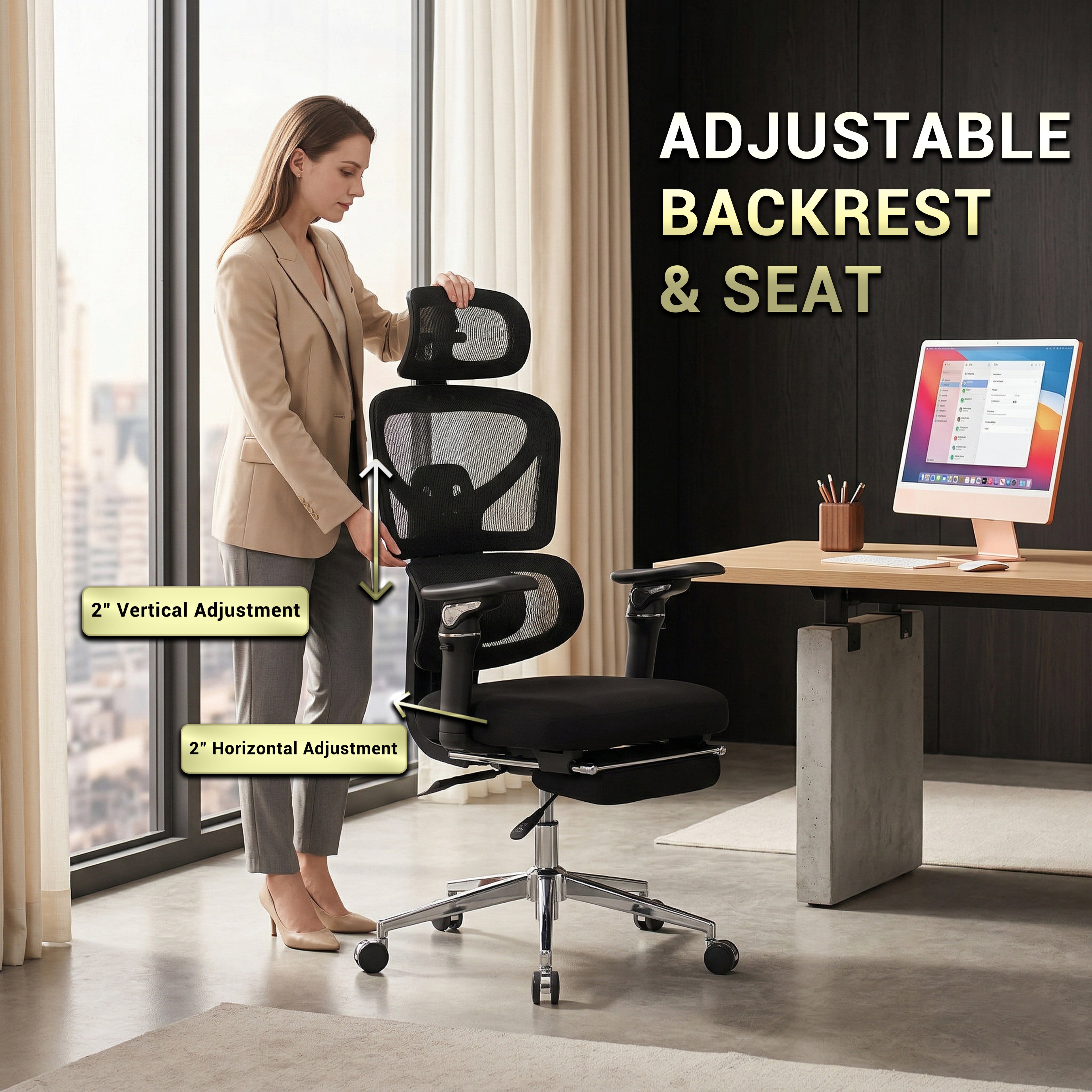 Vertex Pro 6D Ergonomic Mesh Chair with Massage Lumbar