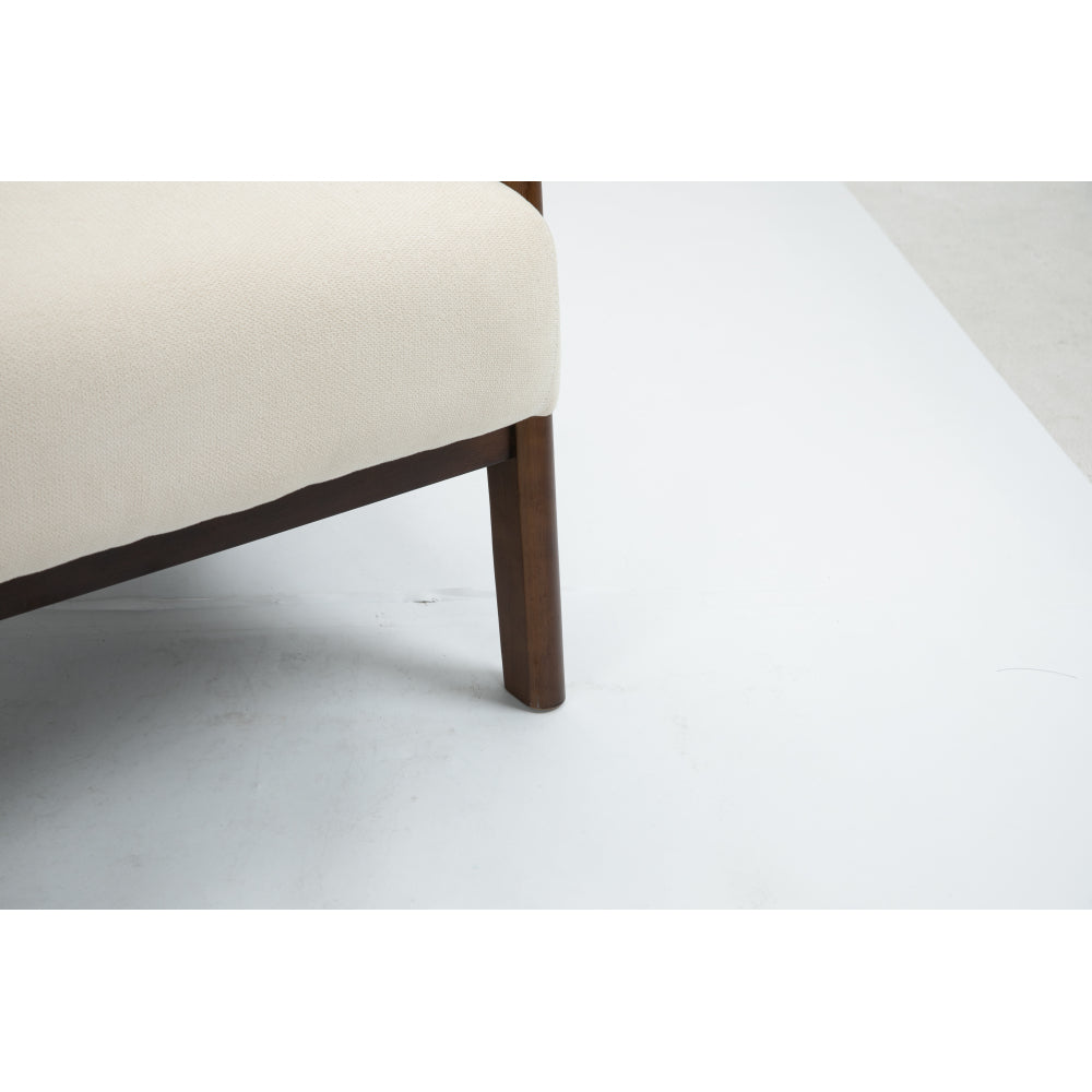 Mid Century Modern Accent Chair with Wood Frame