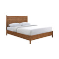 Walnut Color Eastern King Size Bed Solid wood