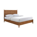 Walnut Color Eastern King Size Bed Solid wood