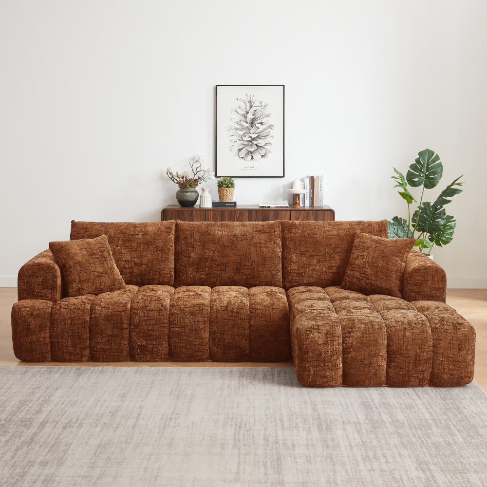 Chenille L-Shape Luxury Sectional Oversized Sofa