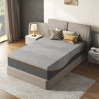 Twin/Full/Queen/King — 12" Memory Foam Mattress | Green Tea & Charcoal Infused | Pressure-Relieving | Breathable Cooling Layers | Fiberglass Free | CertiPUR-US & OEKO-TEX Certified | Bedroom | Black