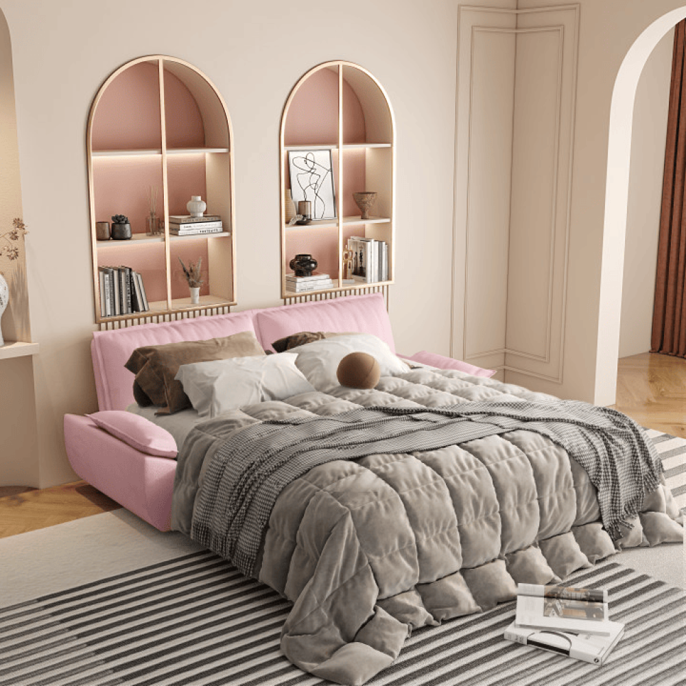 73.2" Queen Pull-Out Sofa Bed