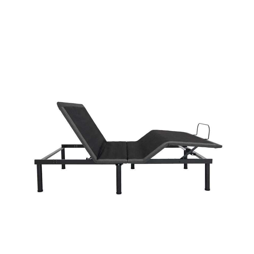 Queen Size Adjustable Bed Base with Voice Control | Wireless Remote | Built-In Speaker & Phone Charging | Zero Gravity & Anti-Snore | 750 lbs | 10-Min No-Tool Assembly | Black