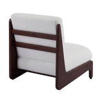 Scott Living Moda Accent Chair White with Walnut