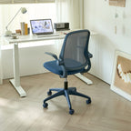 Ergonomic High-Back Mesh Office Chair | 350 lbs Capacity | Flip-Up Armrests | 10-Layer Curved Molded Foam Seat | Butterfly Upright Lock | SGS Class 3 Gas Lift | Fireproof | Home Office | Purple/Yellow/Green/Blue/Red