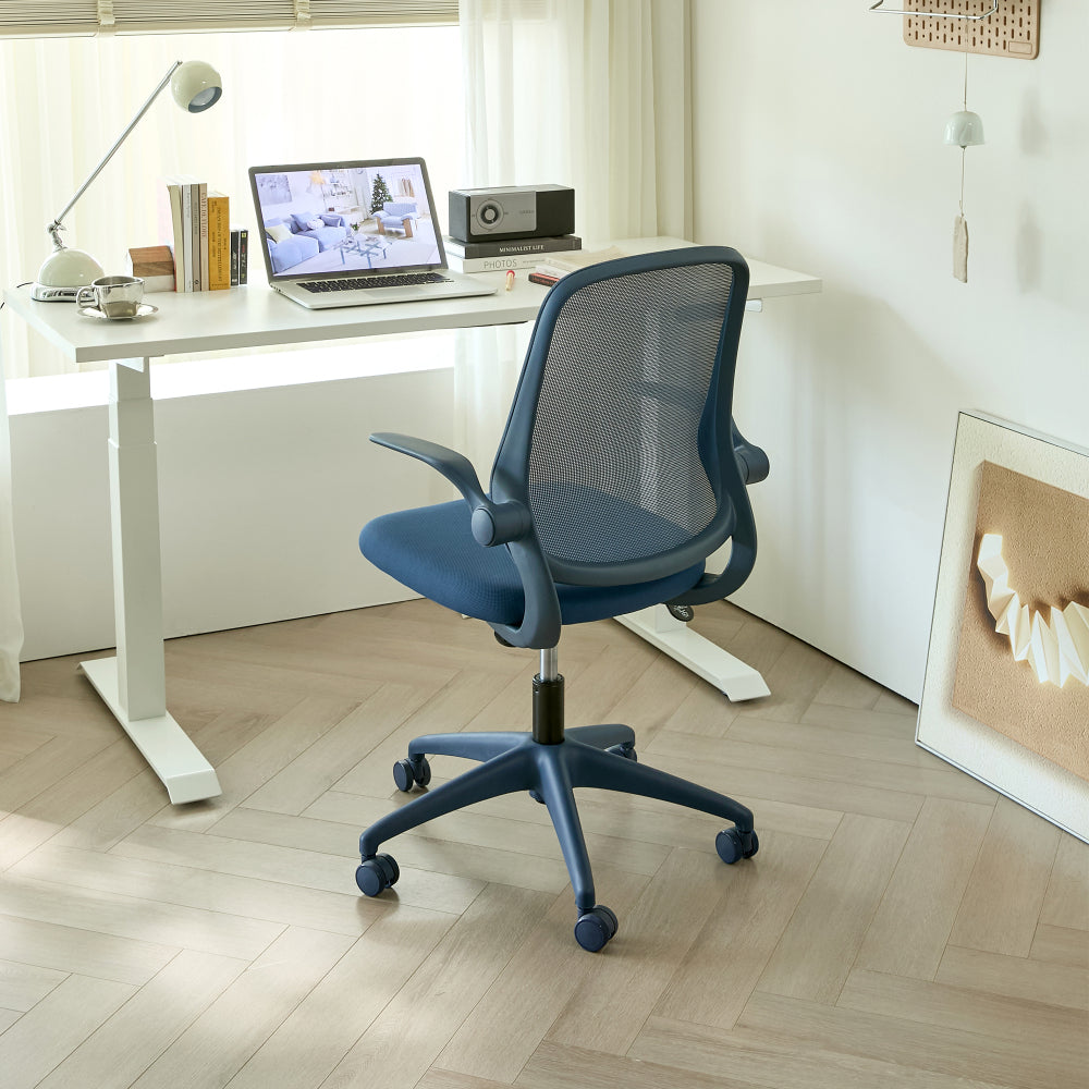 Ergonomic High-Back Mesh Office Chair | 350 lbs Capacity | Flip-Up Armrests | 10-Layer Curved Molded Foam Seat | Butterfly Upright Lock | SGS Class 3 Gas Lift | Fireproof | Home Office | Purple/Yellow/Green/Blue/Red